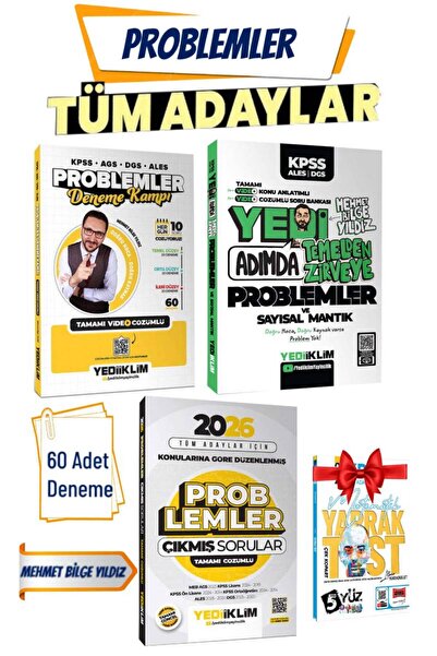 Yediiklim Yayınları Yediiklim KPSS ALES DGS Problemler Deneme Kampı Mehmet Bi...