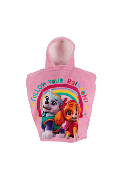 PAW PATROL Prosop tip poncho din bumbac pentru fete 55x110 cm