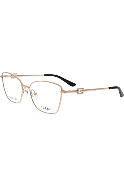 Guess Γυναικεία Σκελετός Γυαλιών GU2974-028-54, Χρυσό, Πεταλούδα, 54 χιλιοστά