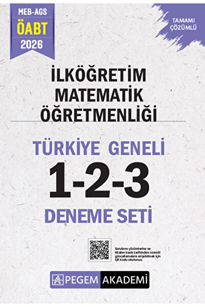 Pegem Akademi Yayıncılık 2026 MEB AGS ÖABT İlköğretim Matematik Öğretmenliği ...