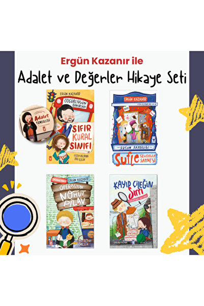 Timaş Çocuk Adalet ve Değerler Yolculuğu - Eğlenceli Hikâyeler Seti (Adalet R...