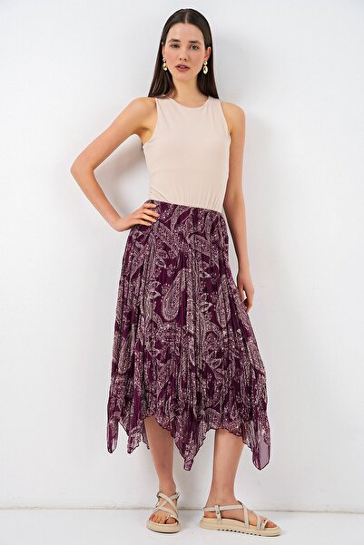 Hiccup BDART Ψηλόμεση μίντι φούστα σε γραμμή Α με έθνικ σχέδια