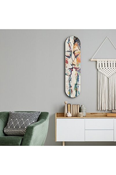 OEM Tablou decorativ Re-Bloom, sticlă securizată, multicolor, 20 x 80 cm