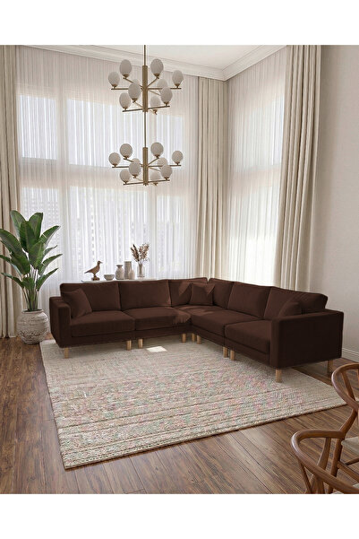 Velura Home & Living Armin Akıllı 5 Modül Köşe Koltuk Takımı & Modüler Yatakl...