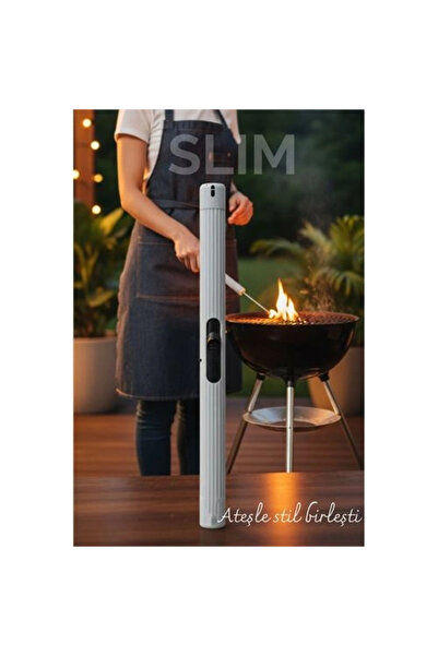 shopwave Slim Çakmak - Barbekü, Pipo ve Mutfak Kullanımı İçin 21 cm Uzunlukta...