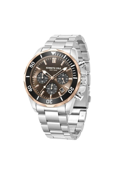 Kenneth Cole Mens Stainless Steel Quartz Watch KCWGI0027101 || 43MM