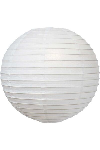 Elancee Σφαιρικό χάρτινο αμπαζούρ, 60x57 εκ., χαρτί, λευκό
