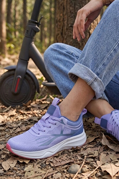 IN-STEP Violet Dash – Women's Lilac Knit Sole Lightweight Walking and Running...