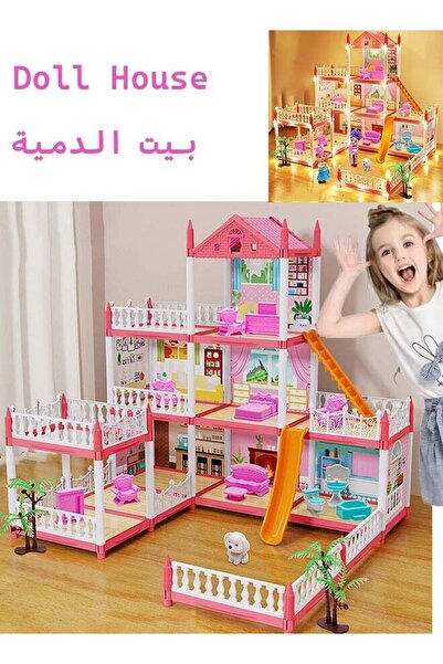 Generic DIY Princess House Fairy Princess Simulation Castle Building Toys Pla...