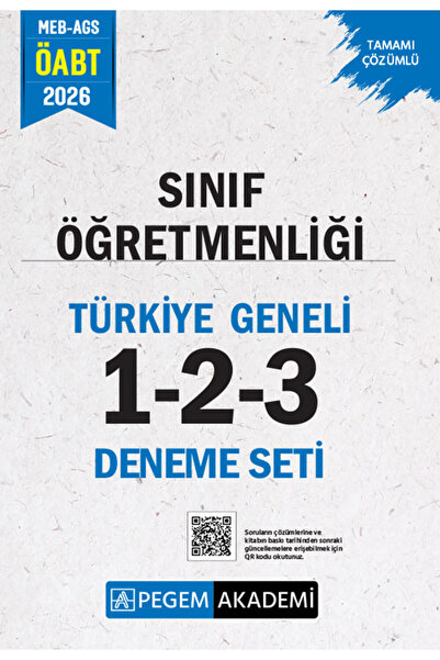 Pegem Akademi Yayıncılık 2026 MEB AGS ÖABT Sınıf Öğretmenliği Tamamı Çözümlü ...