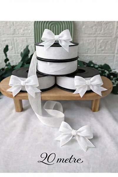 Esteks Dantel ve Tekstil Aksesuarları Κορδέλα από λινό νόπελι 2,5 εκ. 20 μέτρ...