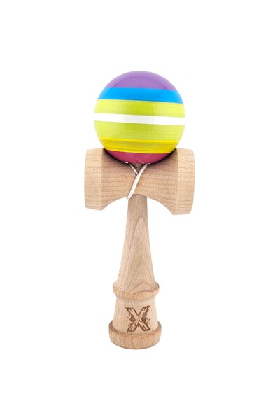 Cyrax Kendama X Original, Profesional, Cyrax, Lemn, Super Aderent, 18 cm, Mul...