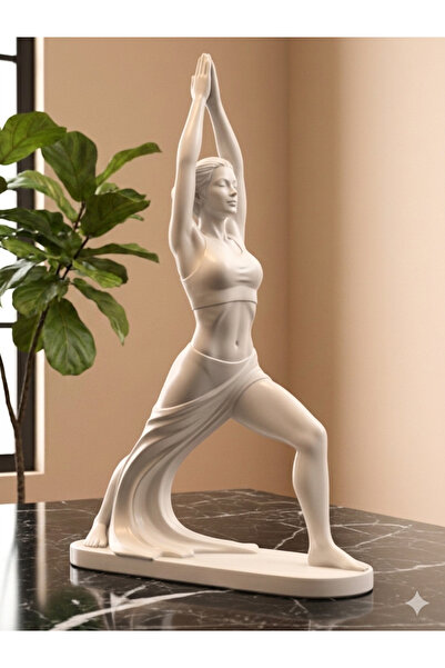 shop Zen Savaşçısı Ve Huzur Ağacı Duruşu Yoga Heykel 2’Li