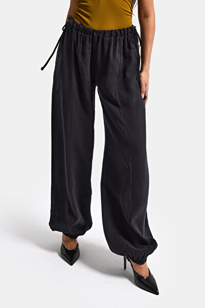 it's basic Γυναικείο μαύρο παντελόνι s6-1 Baggy Jogger Fit Loose Fit