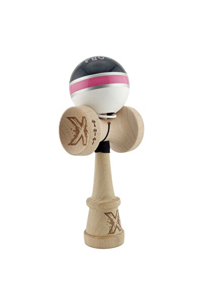 Cyrax Kendama X Original ROYAL SPIKE, Șnur de 55 cm, Inel roz