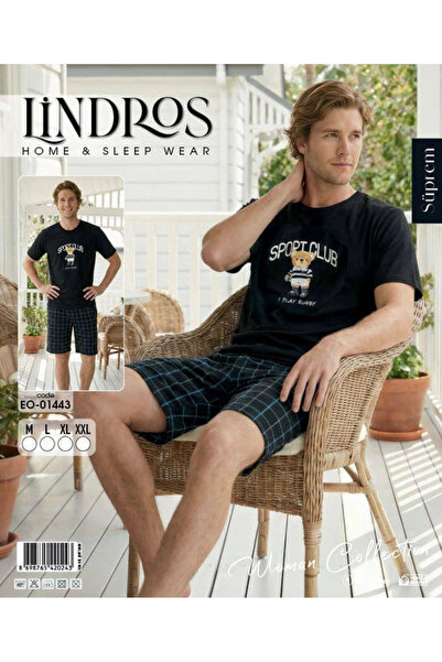 Freshness Lindros Eo-01443 Ανδρικό κοντομάνικο σορτς σετ από μονό ζέρσεϊ