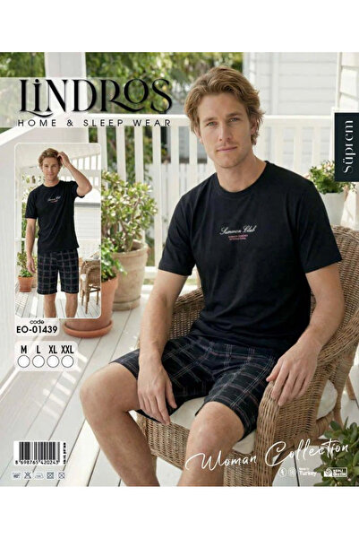 Freshness Lindros Eo-01439 Ανδρικό κοντομάνικο σορτς σετ από μονό ζέρσεϊ