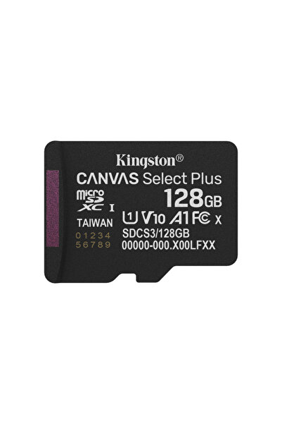 Kingston Card de memorie microSDXC Canvas Select Plus 128GB, Fără adaptor