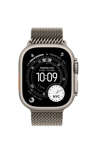 Apple Watch Ultra 3 GPS + Cellular 49mm Titan Curea Milanese Mică