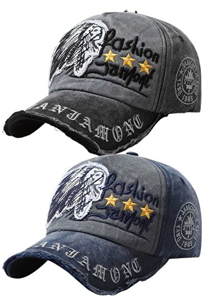 Uniquetrenders Unisex Vintage Fashion Jamont Κεντημένο Ρυθμιζόμενο Καπέλο Μπέ...