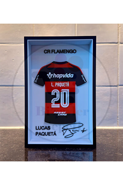 Bi'şeyler Sepeti Lucas Paquetá - CR Flamengo - Forma İmzalı Çerçeve Hediyelik...