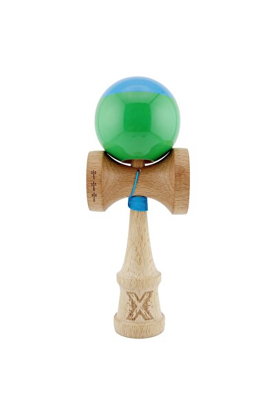 Cyrax Kendama X Original, 55 cm Snur Albastru/Verde