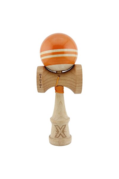 Cyrax Kendama X Rainbow Original, 55 cm Snur Portocaliu/Maro