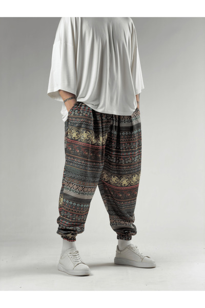 COCOPELLI Ανδρικό Μοτίβο Πλισέ Μισό Σαλβάρι COCK0078