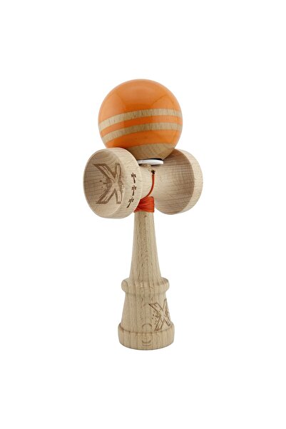 Cyrax Kendama X Original RAINBOW, 55 cm Snur Portocaliu/Maro
