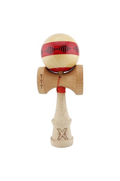 Cyrax Kendama X FREQUENCY Original, 55 cm Sfoară Roșu/Maro
