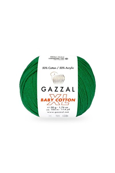 Gazzal Bumbac pentru bebeluși XL 50% Bumbac 50% Acrilic – 50 g 105 m Fir de t...