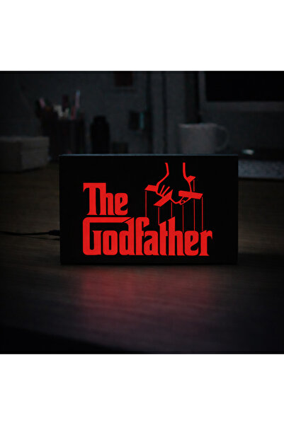 Gişe Arts Masa Lambası - The Godfather Logo Adaptörlü Dekoratif & Hediyelik L...