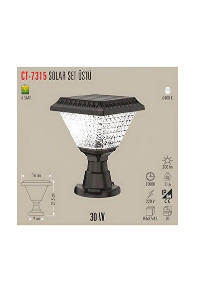 Cata 30 W Solar Set Üstü Armatür Beyaz Ct-7315 YTE