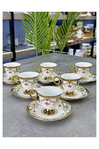 Doğudeko Perry Luxury Porcelain 6-Piece Cup Set