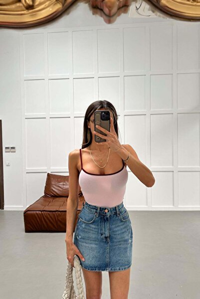 mylove Rope Strap Tank Top Pink