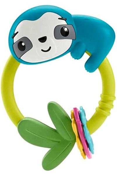 FISHER PRICE Eğlenceli Dostlar Çıngıraklı Dişlik - Makaralı Tembel Hayvan HJW...