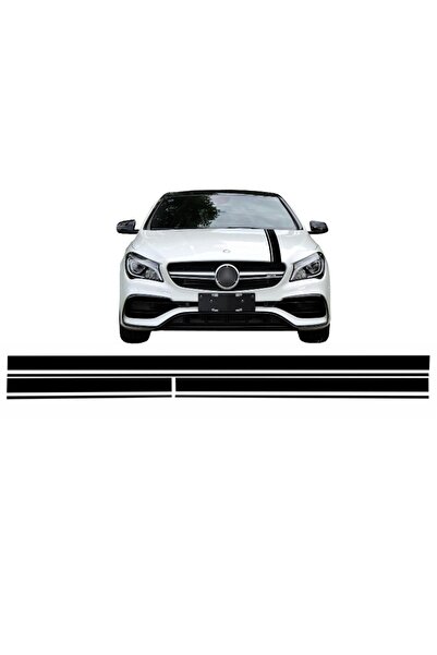 Angels Auto Set Stickere Negru Mat compatibil cu Mercedes Benz CLA W117 C117 ...