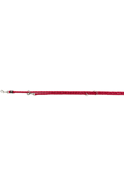 Trixie Lesa Cavo Coarda, Reglabila, L-XL: 2 m/18 mm, Rosu, 143603