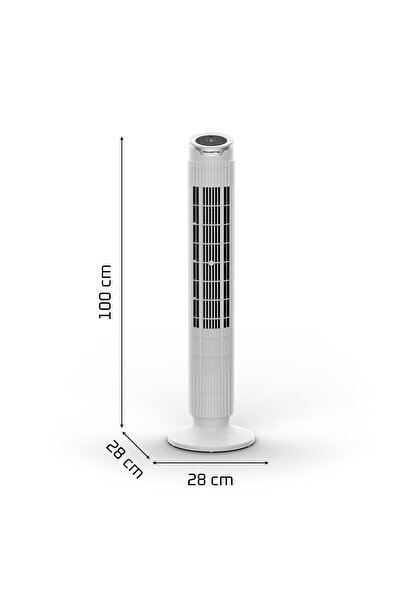 Rowenta VU7025 Silent Flow Effitech 8 Hız Kademeli 30 Watt Sessiz Kule Tipi Vantilatör