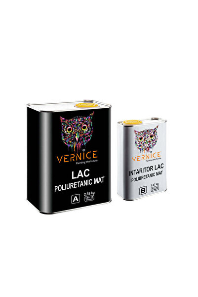 Vernice LAC TRANSPARENT POLIURETANIC MAT 3KG BETON, METAL, LEMN