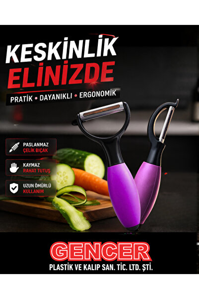 Gencer plastik 2'li tombul soyacak seti