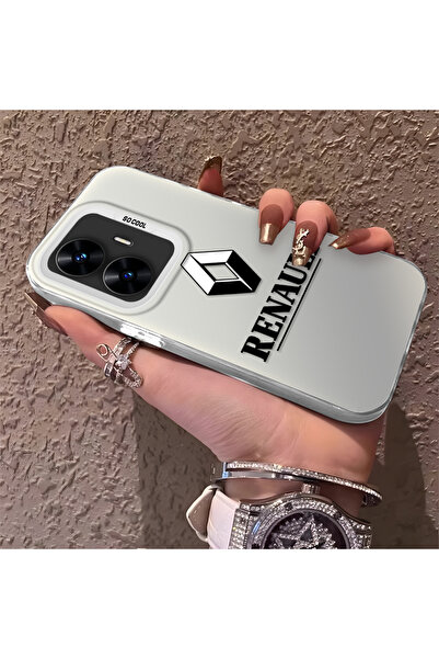 CHICASELUX Silicone Edge Hard Back Phone Case Renault Pattern Compatible with...