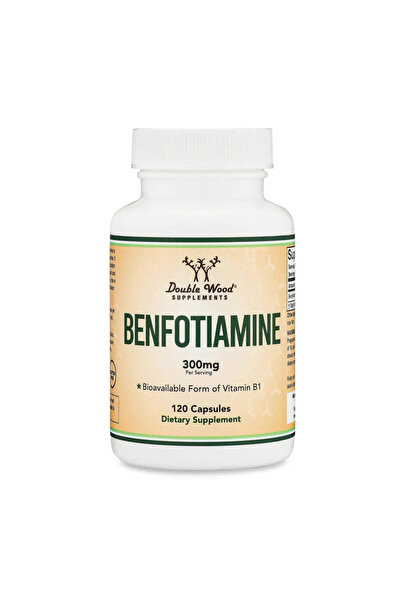 DOUBLE WOOD Benfotiamine 300 mg 120 Kapsül – Yüksek Emilimli B1 Vitamini