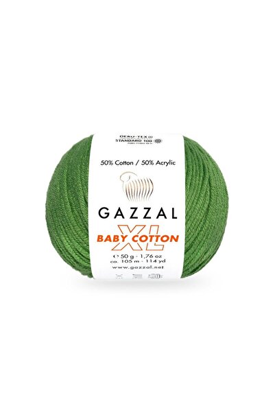 Gazzal Bumbac pentru bebeluși XL 50% Bumbac 50% Acrilic – 50 g 105 m Fir de t...