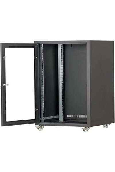 SETRACK 19'' 16U 600X800 TEKERLEKLİ CAMLI RACK KABİNET