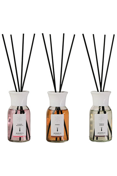 Permun Difuzor cu bețișoare cu aromă de buchet floral 110ml & Difuzor cu beți...