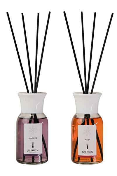 Permun Difuzor cu bețișoare cu aromă de smochin negru 110ml și Difuzor cu beț...
