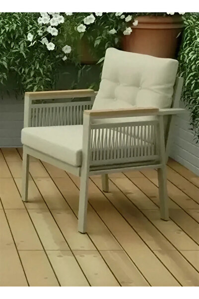 adımshops OPAL 1'li (CAPPUCCİNO) Metal Gövde Balkon-bahçe-kafe,çay Seti,koltu...