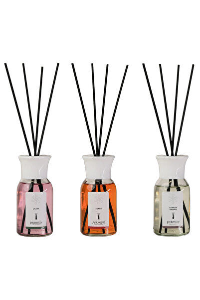 Permun Difuzor cu bețișoare Lilium 110ml & Difuzor cu bețișoare Piersică 110m...