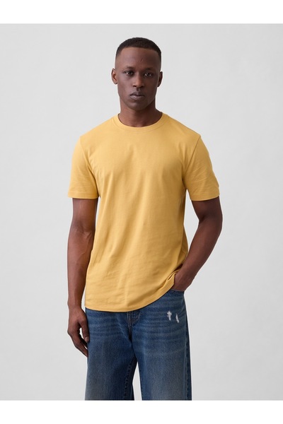 GAP Erkek Sarı Everyday Soft T-Shirt